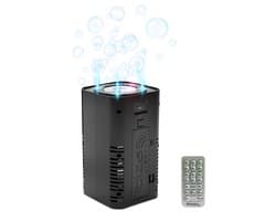 Ibiza - BUBBLE-DREAM - Draagbare, op batterijen werkende RGB LED-bellenblaasmachine - Met afstandsbediening en synchroniseerbare lichteffecten