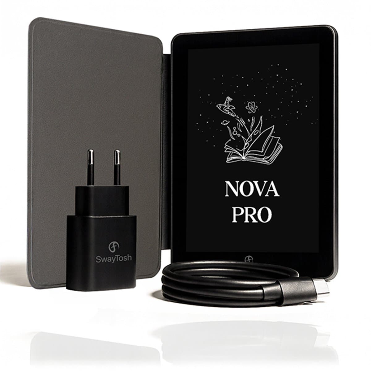 SwayTosh E-Reader Nova Pro – 6 inch 2025 – 64GB + Cloud Opslag – Ereader Met Luxe Hoes – Storytel-Ondersteuning – Schermverlichting en Nachtmodus – E Reader Voor Ebook & Luisterboeken – Met Oplader — afbeelding 1