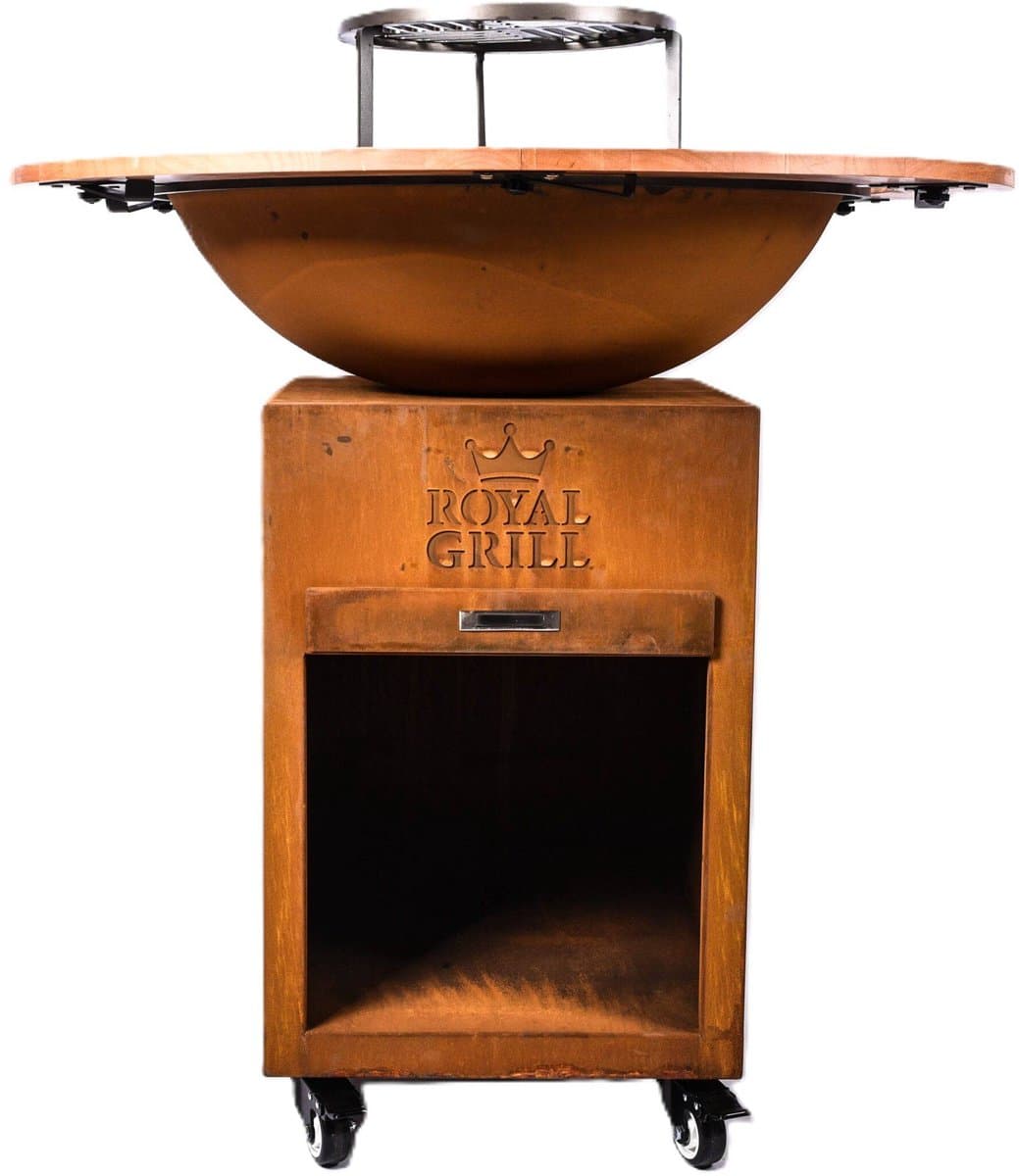 Royal Grill The General – Houtgestookte Plancha BBQ-cortenstaal — afbeelding 1