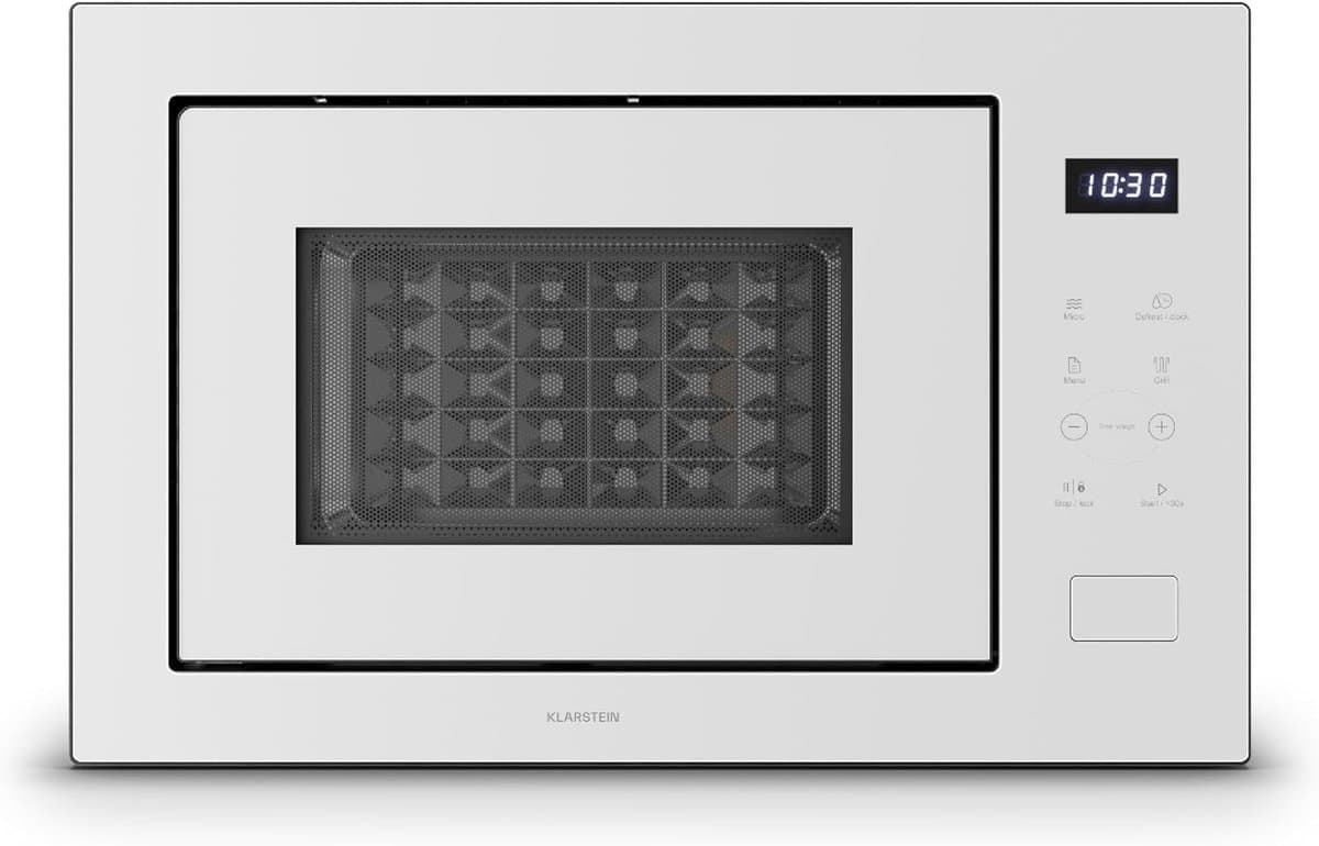 Inbouw Magnetron met Grillfunctie 25L - 850W, RVS Look, Touch Control en 8 Programma's — afbeelding 1
