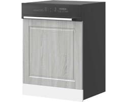 Afwasmachine afdekplaat - Keukenpaneel Vaatwasser - Keuken Integratie - Vocht en Belasting Bescherming - 60x1.5x67 cm - Grijs Sonoma