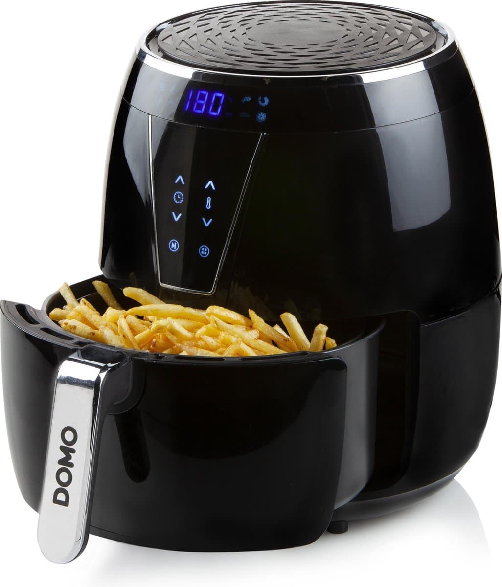 DOMO DO532FR Airfryer XL - Heteluchtfriteuse - LCD display - 4L - PFAS-vrij - Zwart — afbeelding 1