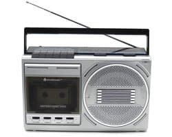 Soundmaster RR20SI Retro FM radio, cassetterecorder, Bluetooth en USB, encoding, hoofdtelefoonaansluiting
