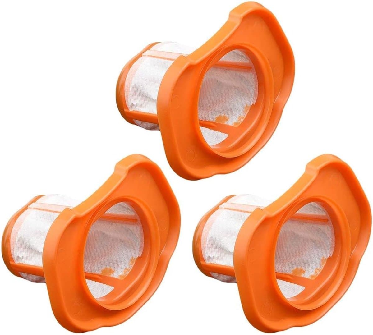 Stof Filter - 3 Stuks - Draadloze Handstofzuiger - Vervangend Filter - Filter Fijnstof - Geschikt Voor Black & Decker Bhhv520bt Bhhv520bfp Bhhv320b Bhhv320j Bhhv520bf Bhhv520jf - Oranje — afbeelding 1