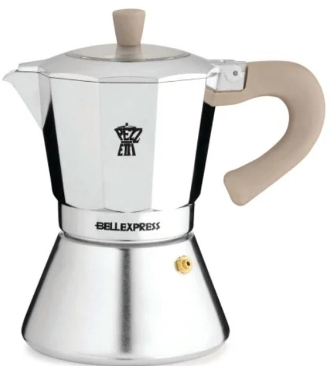 Pezzetti espressomaker - koffiemaker - 6 kops - alumium - inductie - gas - elektrisch - percolator- moka pot — afbeelding 1