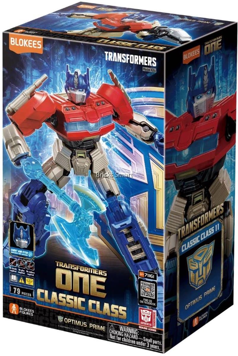 Blokees Transformers One Optimus Prime Classic Class 11 - 79-delige Actiefiguur Model Kit met Verlichting - 12,7 cm — afbeelding 1