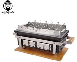 Brisket BBQ® Shichirin- Tafelgrill - Table Grill - Hibachi- Barbecue - Keramische Grill - Rechthoekige keramische BBQ