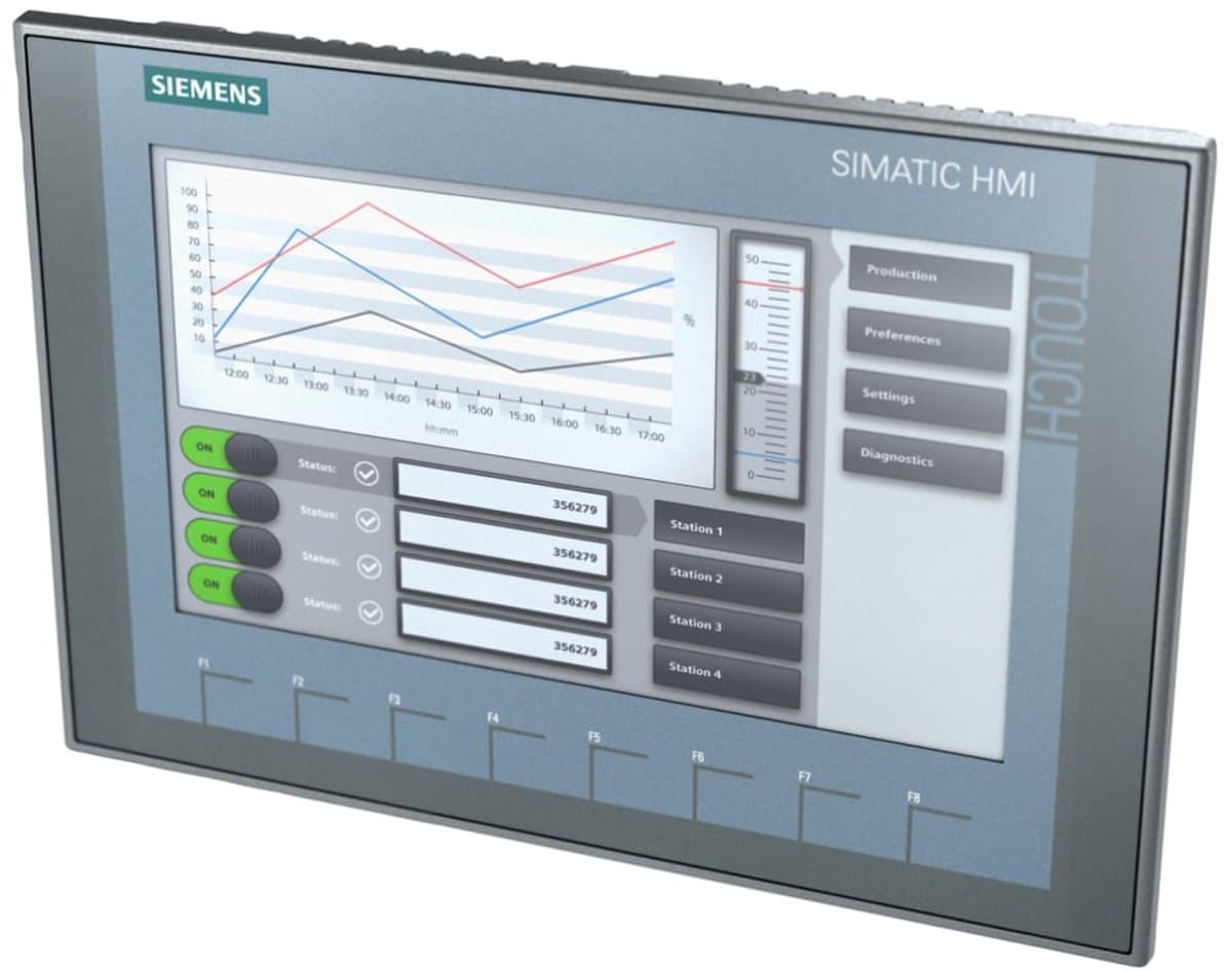 Siemens SIMATIC HMI KTP900 Basic PN – 9” Touchscreen – 6AV2123-2JB03-0AX0 - De werkelijke resolutie is 800×480 — afbeelding 1