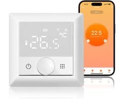 Slimme Thermostaat voor Elektrische Vloerverwarming - WiFi, Programmeerbaar en Spraakgestuurd