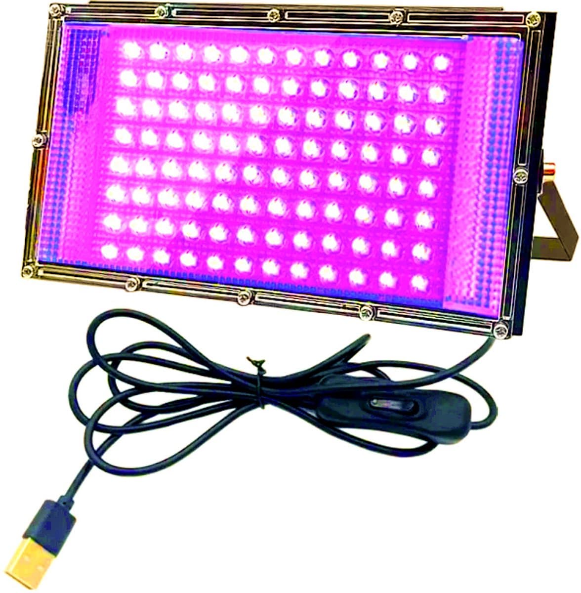 100W LED-blacklight, krachtige UV-spotlight, IP66, 395nm UV-lamp voor kerst- en Halloweenfeesten — afbeelding 1