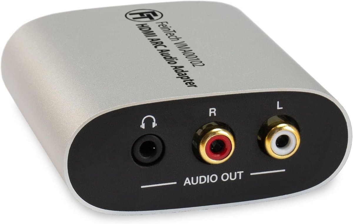 HDMI ARC/eARC Audio Adapter naar Stereo Cinch en Hoofdtelefoon met Volumeregeling — afbeelding 1