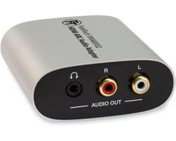 HDMI ARC/eARC Audio Adapter naar Stereo Cinch en Hoofdtelefoon met Volumeregeling