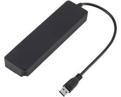 USB Hub - Poort Expander - Extra Poorten Creëren - 7 Poorten met Schakelaars - Tot 5 Gbps - Zwart