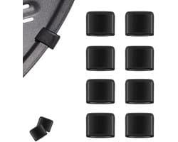 8 stuks - Rubberen beschermmat voor airfryer - hittebestendige siliconenrubberen airfryer met rubberen pad - Nieuw accessoire voor airfryers - siliconen hoes voor airfryers voor thuisgebruik
