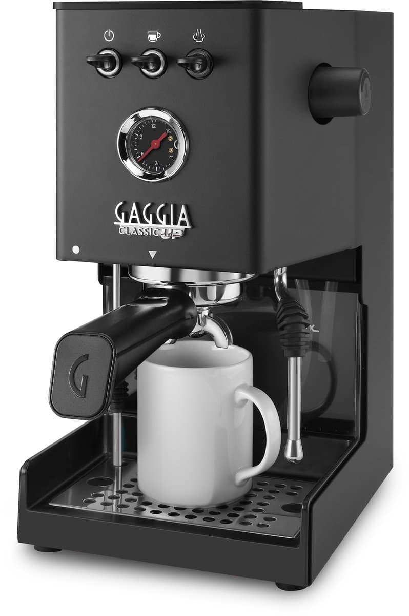 Gaggia Classic UP - 9bar - RVS behuizing - Zwart — afbeelding 1
