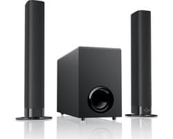 SyncGear 2-in-1 Soundbar met Subwoofer – Nieuw 2026 – Geen Luiden Opstart Geluiden – Home Cinema – 130W – Bluetooth 5.3 – HDMI ARC – TV Speakers – Surround Set Home Cinema – Draadloze Actieve Subwoofer