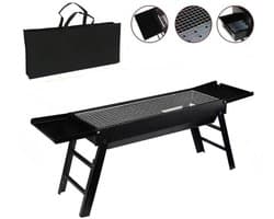 Rolu BBQ – Barbecue – Grill – Houtskool BBQ – Camping – Voor 3 Tot 5 Personen – 60 x 22 x 33 CM – Inclusief Opbergtas