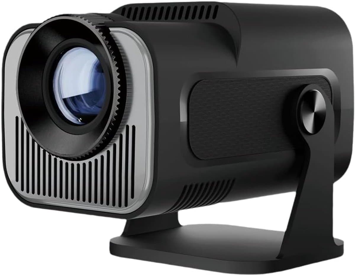 Mini Beamer - Mini Projector - 1920x1080P Full HD - 4K Ondersteuning - 160 Ansi - 12000 Lumen - Streamen Vanaf Je Telefoon / Tablet / PC / Laptop met WiFi & Bluetooth - Zwart — afbeelding 1