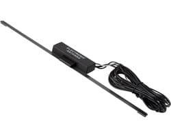 Auto Antenne AM-FM - Rubberen Autoradio Antenne - FM 76~108MHz - 2 meter Kabel - W1 - Zwart