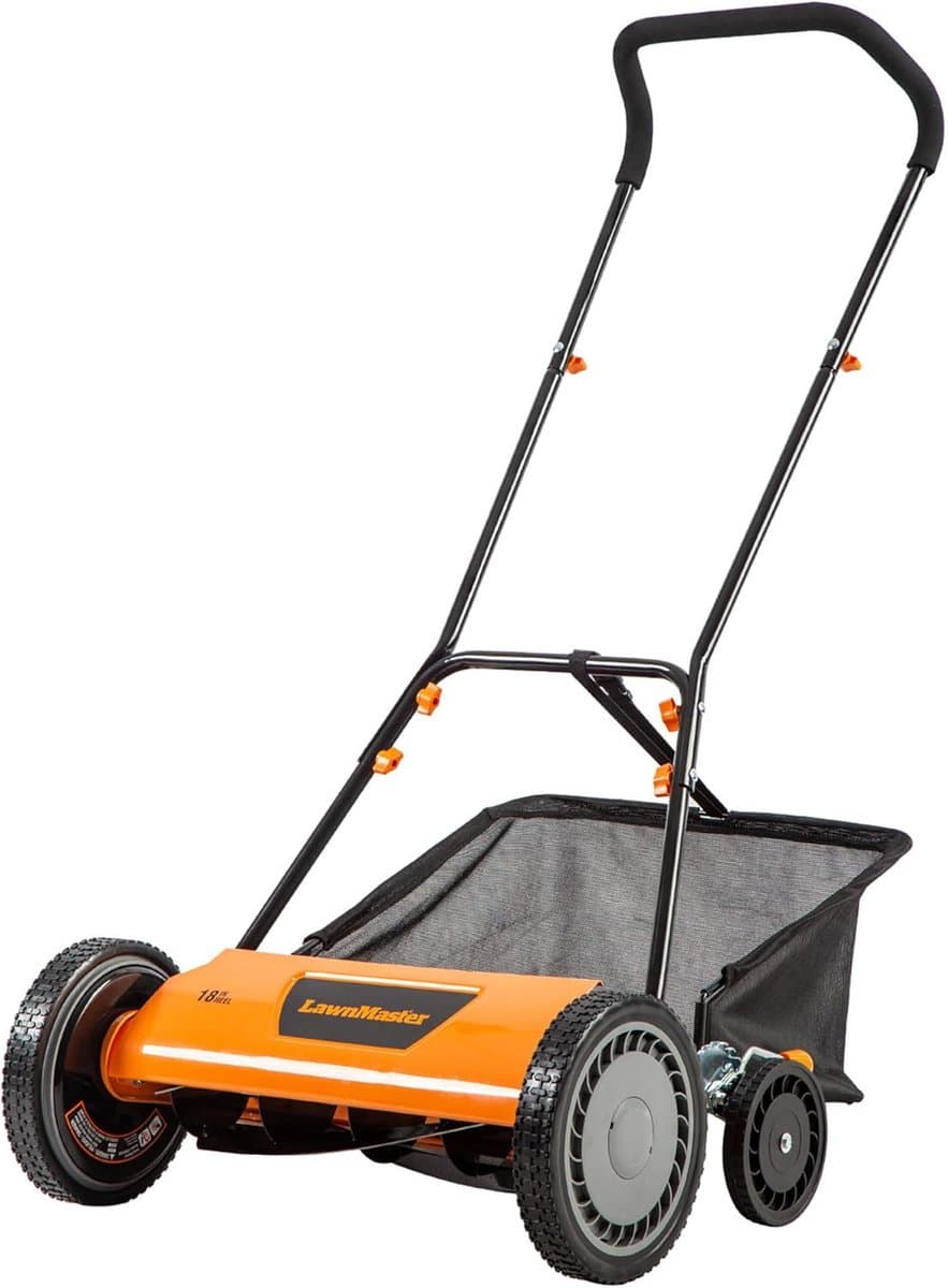 Handmatige Haspelmaaier 18 Inch Vijfbladige Constructie voor Perfect Verzorgd Gazon — afbeelding 1