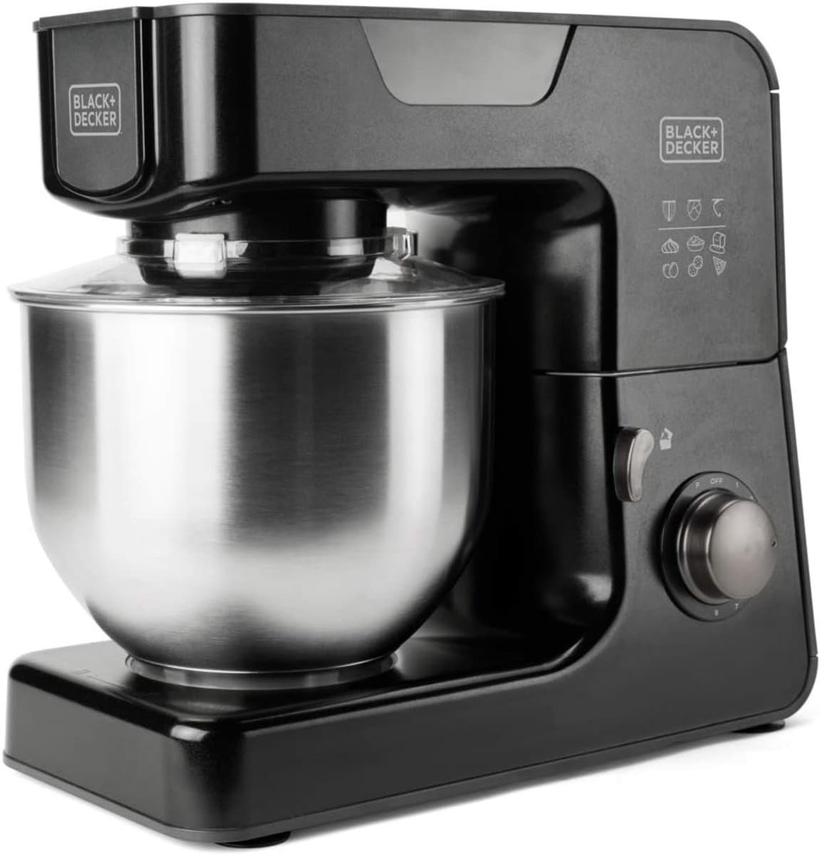Krachtige Keukenmachine 1000W met RVS Kom 5,2L - 8 Snelheden & Turbo — afbeelding 1