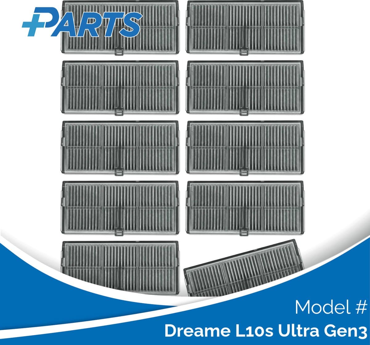 Dreame L10s Ultra Gen3 Filters (10 Stuks, Plus.Parts® alternatief voor RHF14) — afbeelding 1