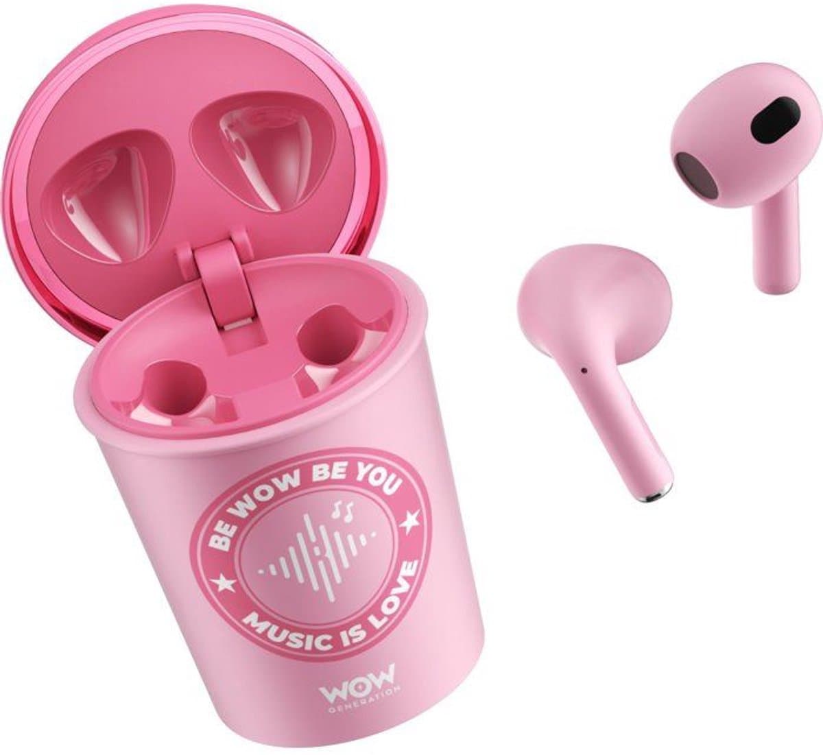 Draadloze koptelefoons - KINDERLICENTIE - WOW GENERATION - Roze - Vanaf 5 jaar oud — afbeelding 1