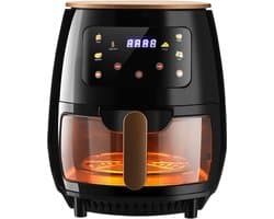 Heteluchtfriteuse - Airfryer - Gezond Frituren - Met Kijkvenster - 6 Liter - Wit