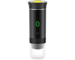 Draagbare Espressomachine – Capsule & Gemalen Koffie – Draadloos & USB Oplaadbaar – 20 Bar Druk – Koffie overal – Automatische Koffiemachine – Makkelijk Koffie – Zelf Verwarmend – Mini Koffiezetapparaat voor Reizen, Auto & Camping – Zwart