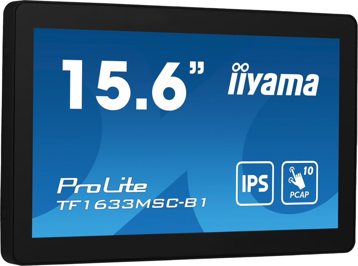 IIYAMA TFT TF1633MSC 39.5cm IPS 15.6''/1920x1080/DP/HDMI/USB/TOUCH — afbeelding 1
