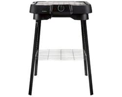 SILVERCREST® KITCHEN TOOLS Elektrische BBQ - Barbecue - Kenmerk: ook als tafel BBQ te gebruiken - Grilloppervlak: 41 x 24 cm - Hoogte met onderstel: 75 cm - Oververhittingbeveiliging - Uitneembare opvangbak voor vet - Plateau voor BBQ gereedschap