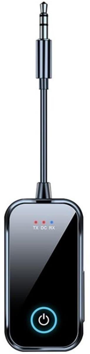 2-in-1 Bluetooth 5.4 Audio Transmitter en Receiver – Zender en ontvanger - Draadloze Adapter met 3.5mm Jack AUX - Voor Auto, TV en Speakers - zwart — afbeelding 1