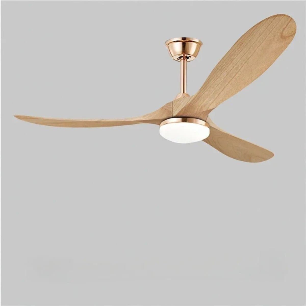 Livano Plafondventilator - Met Verlichting - Plafond Ventilator - Met Lamp - Plafonniere Met Ventilator - Met Licht - Stijl Q - 150cm — afbeelding 1