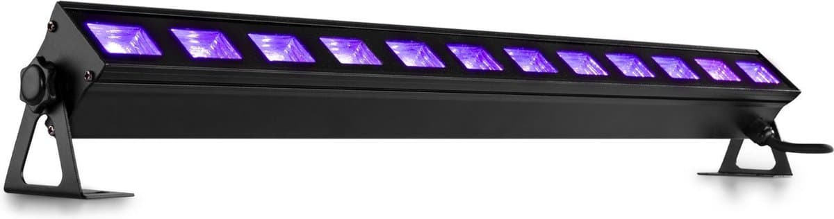 Blacklight - BeamZ BUV123 LED blacklight bar met 12x 3W UV LED's — afbeelding 1