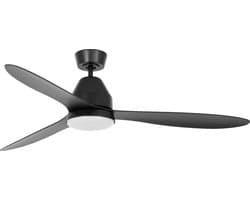 Plafondventilator Whitehaven Zwart incl. LED Ø 142cm — afbeelding 1