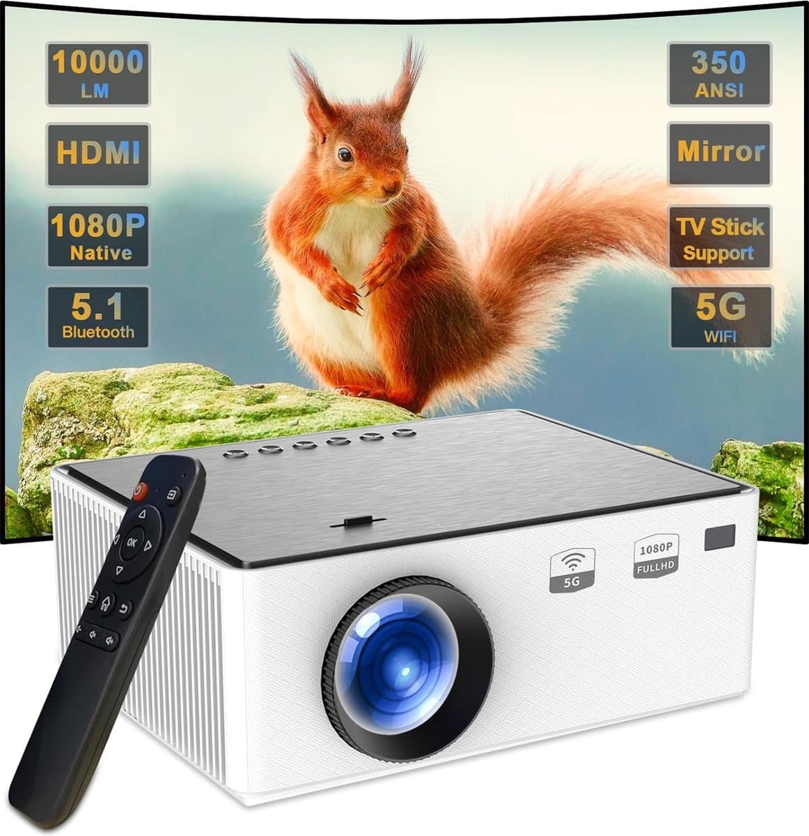 Mini Beamer - Projector - Thuisbioscoop - Beamer - Mini Projector - Cinema Beamer — afbeelding 1