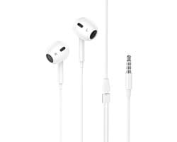 HOCO M1 Max Crystal - In Ear Oordopjes - Met draad en microfoon - 3,5mm Jack Aansluiting - Wit