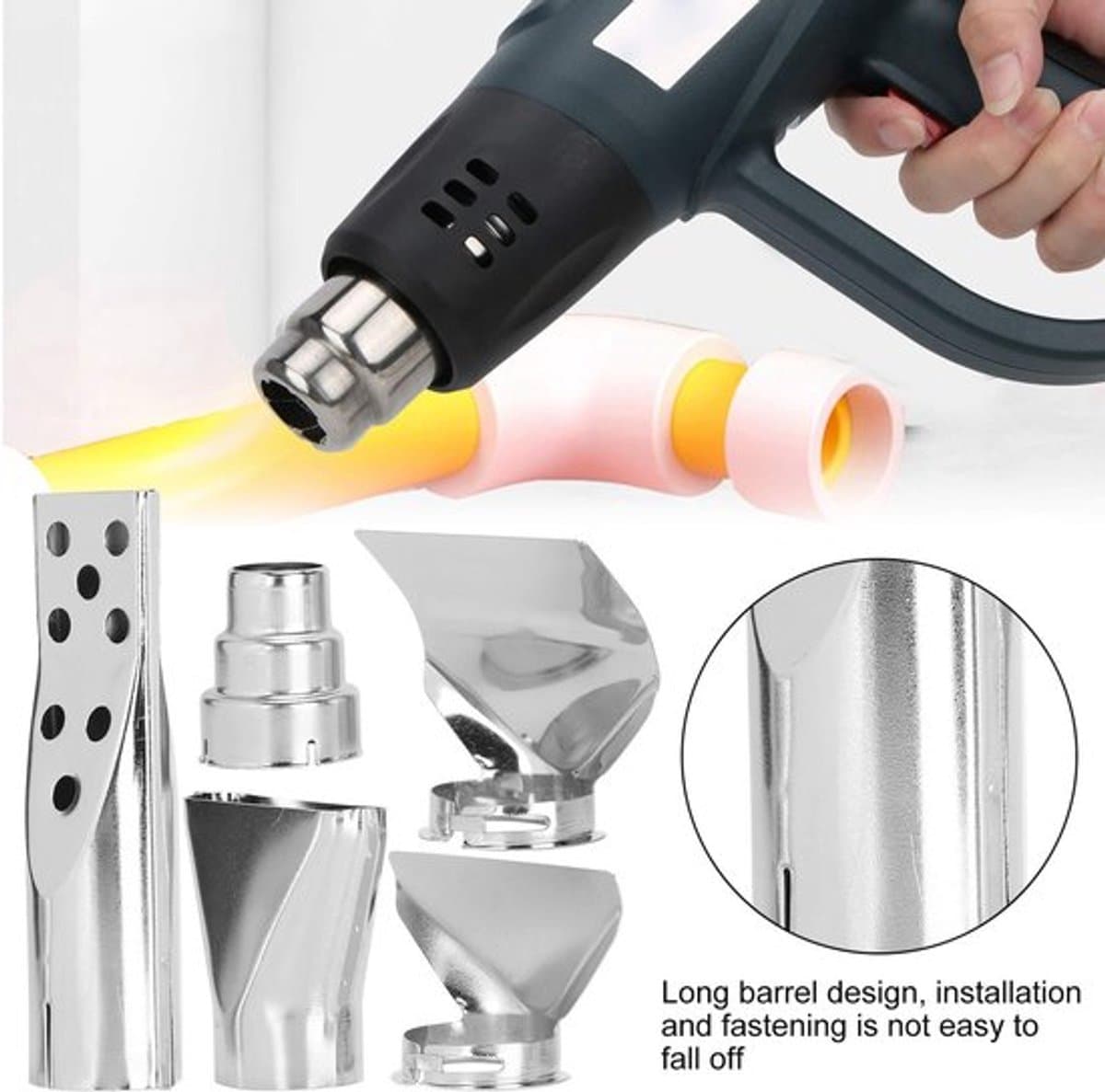 Dailygoody - Heat Gun Nozzle - Vervangende accessoires - Roestvrij staal - Heat gun — afbeelding 1