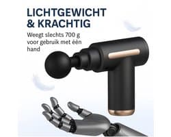Mini massage gun - krachtige spierstimulatie - licht en stil