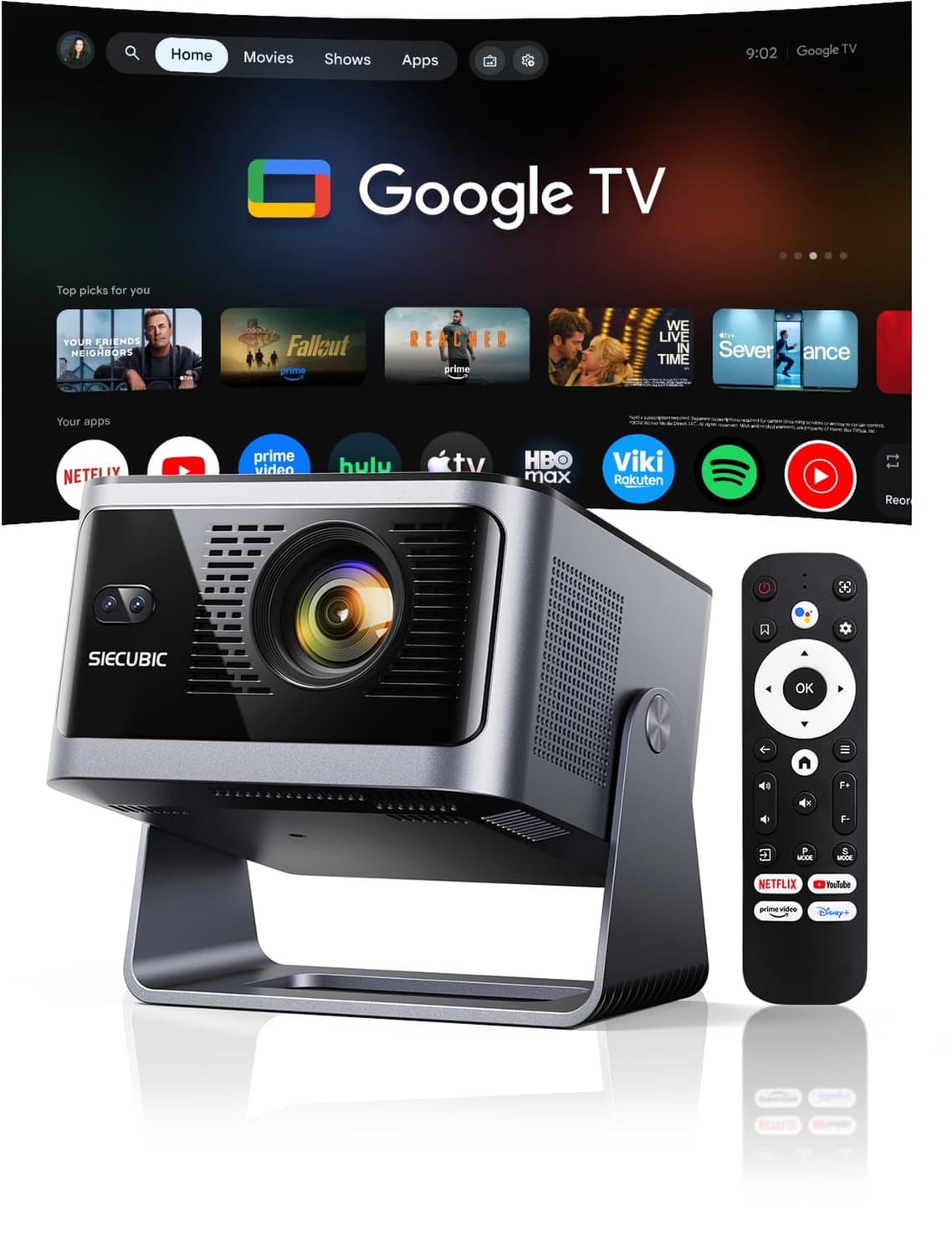 Mini Beamer 650 ANSI Lumen - Native 1080P Full HD - LED - Draagbaar - Voor Thuisbioscoop — afbeelding 1