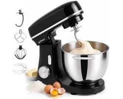 Gatson 2000W Keukenmachine - 6,2L Mengkom - Dubbele Handvatten - Keukenrobot - Keukenmixer - Foodprocessor - Mixer Met Mengkom