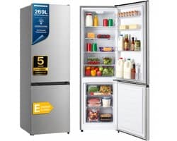 Heinner HC-HS269SE++ Koel-vriescombinatie 269 L – Mechanische Bediening – LED-verlichting – Omkeerbare Deur – Zilver – 5 Jaar Garantie