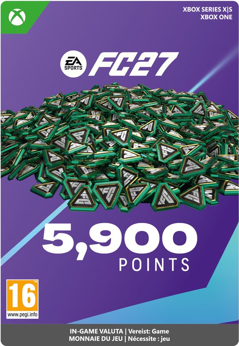 EA Sports FC 27: 5.900 FC Points - Xbox Series X|S/Xbox One - Currency - Niet beschikbaar in België — afbeelding 1