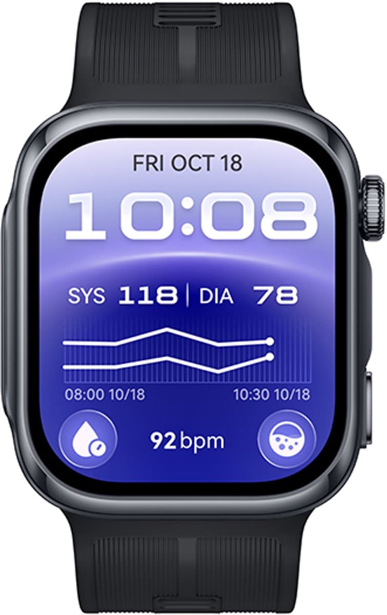 Huawei Watch D3 - Smartwatch - Smartwatch met gecertificeerde bloeddrukmeter | ECG | Compatibel met iOS en Android -Zwart — afbeelding 1