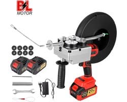Draadsnijmachine Automatische Elektrische Draadtrekker - 40 Meter Kabel - Oplaadbaar Li-Ion - ABS Kunststof Behuizing - Voor Bouw En Installatie