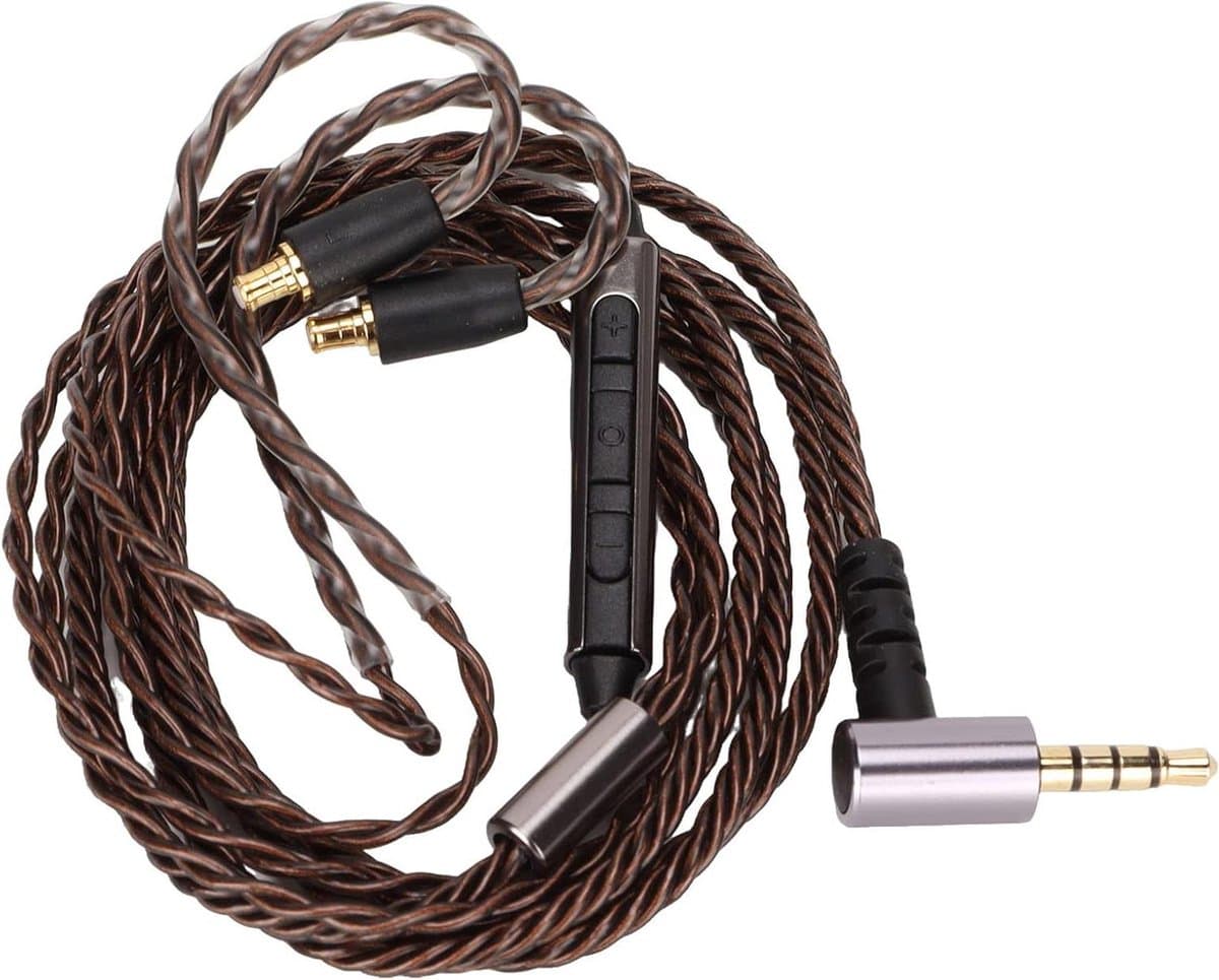 Upgradekabel met microfoondraad voor hoofdtelefoon - Vervangend snoer voor CKS1100 E40 E50 E70 en LS200 - 3,5 mm A2DC-stekker — afbeelding 1