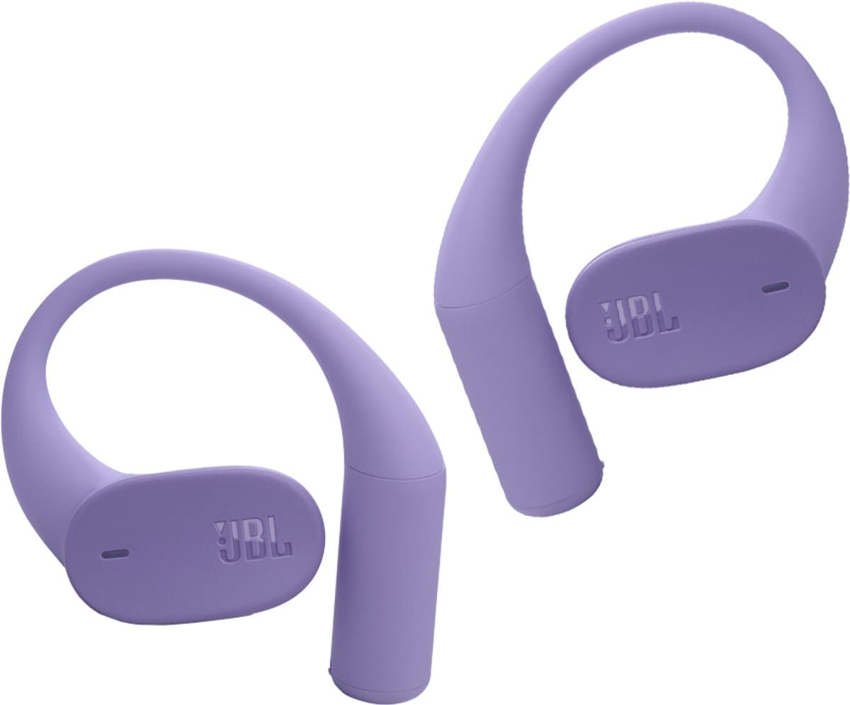 JBL Sense Lite - Open ear Oordopjes - Oortjes Draadloos - Bluetooth - Sport Oordopjes - Sporten - Hardlopen - 32 uur - Spatwaterdicht - IP54 - Paars — afbeelding 1