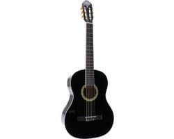 Klassieke Gitaar 4/4 - Met gratis lessen - LaPaz 002 - Zwart