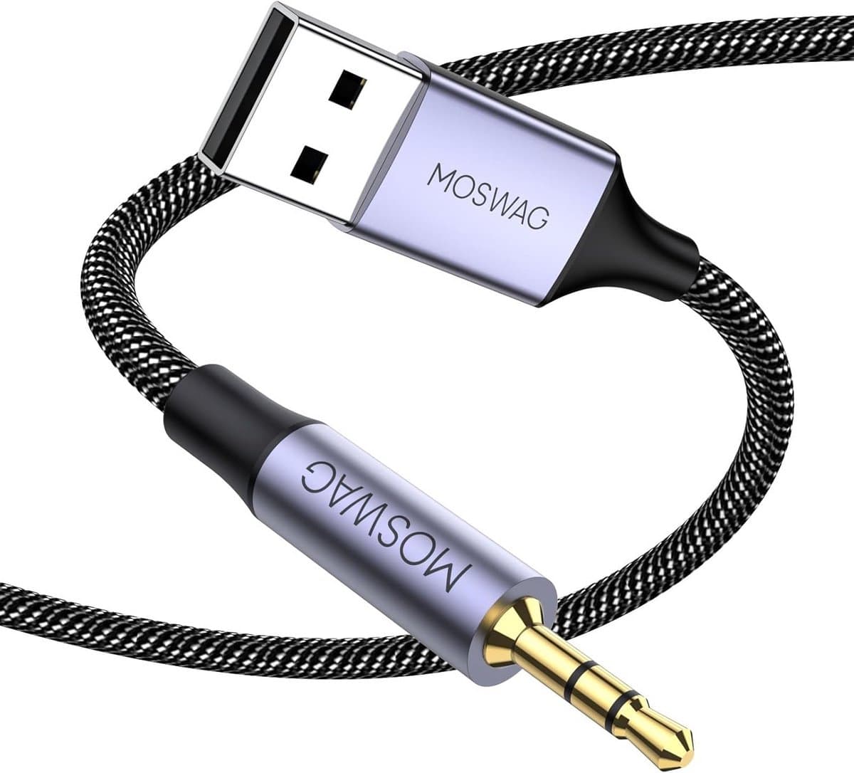 USB A naar 2,5 mm Audio Jack Adapter Kabel met Hoge Resolutie DAC — afbeelding 1