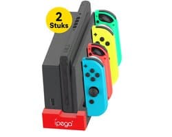 2 Stuks iPega Docking Station - Geschikt voor vier Nintendo Switch joy-cons